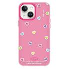 For iPhone 14 Skin Feeling Jelly TPU Hybrid PC Phone Case(Color Love Rose Red) - 1