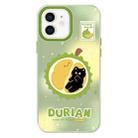 For iPhone 12 Skin Feeling Jelly TPU Hybrid PC Phone Case(Mao Shan Durian Green) - 1