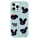 For iPhone 11 Pro Max Skin Feeling Jelly TPU Hybrid PC Phone Case(Puppy Hat Light Green) - 1