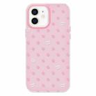 For iPhone 11 Skin Feeling Jelly TPU Hybrid PC Phone Case(Polka Dot Pink) - 1