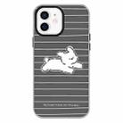 For iPhone 11 Skin Feeling Jelly TPU Hybrid PC Phone Case(Running Puppy Black) - 1