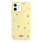 For iPhone 11 Skin Feeling Jelly TPU Hybrid PC Phone Case(Color Love Yellow) - 1