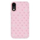 For iPhone XR Skin Feeling Jelly TPU Hybrid PC Phone Case(Polka Dot Pink) - 1