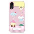 For iPhone XR Skin Feeling Jelly TPU Hybrid PC Phone Case(Weather Pink) - 1