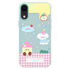 For iPhone XR Skin Feeling Jelly TPU Hybrid PC Phone Case(Weather Light Green) - 1