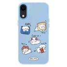 For iPhone XR Skin Feeling Jelly TPU Hybrid PC Phone Case(Puppy Party) - 1