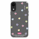 For iPhone XR Skin Feeling Jelly TPU Hybrid PC Phone Case(Color Love Black) - 1