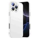 For iPhone 16 Pro Max Nano Lens Cover Liquid Silicone Phone Case(White) - 1