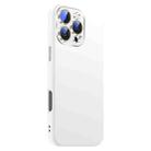 For iPhone 16 Pro Max Nano Lens Cover Liquid Silicone Phone Case(White) - 2