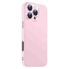 For iPhone 16 Pro Max Nano Lens Cover Liquid Silicone Phone Case(Pink) - 2