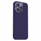 For iPhone 16 Pro Max Nano Lens Cover Liquid Silicone Phone Case(Dark Purple) - 2