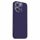 For iPhone 16 Pro Nano Lens Cover Liquid Silicone Phone Case(Dark Purple) - 2