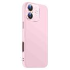 For iPhone 16 Plus Nano Lens Cover Liquid Silicone Phone Case(Pink) - 2