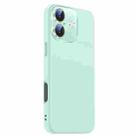 For iPhone 16 Plus Nano Lens Cover Liquid Silicone Phone Case(Light Cyan) - 2