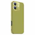 For iPhone 16 Nano Lens Cover Liquid Silicone Phone Case(Fruit Green) - 2