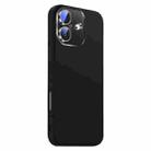 For iPhone 16 Nano Lens Cover Liquid Silicone Phone Case(Black) - 2