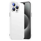 For iPhone 15 Pro Max Nano Lens Cover Liquid Silicone Phone Case(White) - 1