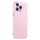 For iPhone 15 Pro Max Nano Lens Cover Liquid Silicone Phone Case(Pink) - 2