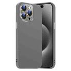 For iPhone 15 Pro Max Nano Lens Cover Liquid Silicone Phone Case(Titanium Gray) - 1