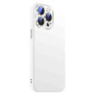 For iPhone 15 Pro Nano Lens Cover Liquid Silicone Phone Case(White) - 2