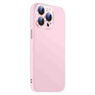 For iPhone 15 Pro Nano Lens Cover Liquid Silicone Phone Case(Pink) - 2