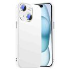 For iPhone 15 Plus Nano Lens Cover Liquid Silicone Phone Case(White) - 1