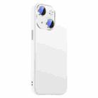 For iPhone 15 Plus Nano Lens Cover Liquid Silicone Phone Case(White) - 2