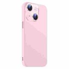 For iPhone 15 Plus Nano Lens Cover Liquid Silicone Phone Case(Pink) - 2