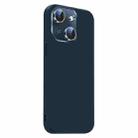 For iPhone 15 Plus Nano Lens Cover Liquid Silicone Phone Case(Titanium Blue) - 2