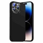 For iPhone 14 Pro Nano Lens Cover Liquid Silicone Phone Case(Black) - 1