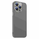 For iPhone 14 Pro Max Nano Lens Cover Liquid Silicone Phone Case(Titanium Gray) - 2