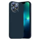 For iPhone 13 Pro Max Nano Lens Cover Liquid Silicone Phone Case(Titanium Blue) - 1