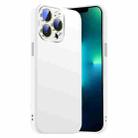 For iPhone 13 Pro Nano Lens Cover Liquid Silicone Phone Case(White) - 1