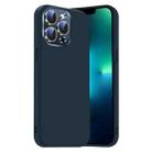 For iPhone 13 Pro Nano Lens Cover Liquid Silicone Phone Case(Titanium Blue) - 1