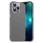 For iPhone 13 Pro Nano Lens Cover Liquid Silicone Phone Case(Titanium Gray) - 1