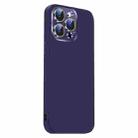 For iPhone 13 Pro Nano Lens Cover Liquid Silicone Phone Case(Dark Purple) - 2
