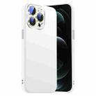 For iPhone 12 Pro Max Nano Lens Cover Liquid Silicone Phone Case(White) - 1