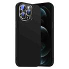 For iPhone 12 Pro Max Nano Lens Cover Liquid Silicone Phone Case(Black) - 1