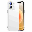 For iPhone 12 Nano Lens Cover Liquid Silicone Phone Case(White) - 1