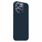 For iPhone 11 Pro Max Nano Lens Cover Liquid Silicone Phone Case(Titanium Blue) - 2