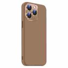 For iPhone 11 Pro Max Nano Lens Cover Liquid Silicone Phone Case(Desert Gold) - 2