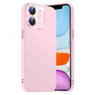 For iPhone 11 Nano Lens Cover Liquid Silicone Phone Case(Pink) - 1