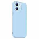For iPhone 11 Nano Lens Cover Liquid Silicone Phone Case(Light Blue) - 2