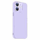 For iPhone 11 Nano Lens Cover Liquid Silicone Phone Case(Light Purple) - 2