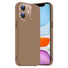 For iPhone 11 Nano Lens Cover Liquid Silicone Phone Case(Desert Gold) - 1