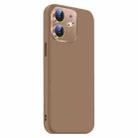 For iPhone 11 Nano Lens Cover Liquid Silicone Phone Case(Desert Gold) - 2