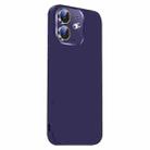 For iPhone 11 Nano Lens Cover Liquid Silicone Phone Case(Dark Purple) - 2