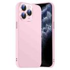 For iPhone 11 Pro Nano Lens Cover Liquid Silicone Phone Case(Pink) - 1
