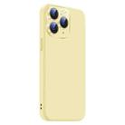 For iPhone 11 Pro Nano Lens Cover Liquid Silicone Phone Case(Yellow) - 2