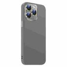 For iPhone 11 Pro Nano Lens Cover Liquid Silicone Phone Case(Titanium Gray) - 2